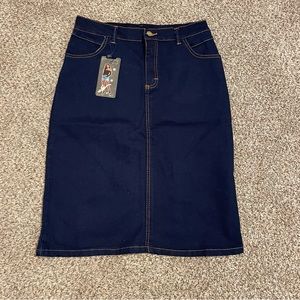 Denim Pencil Shirt Size Small